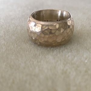 Solid silver ring